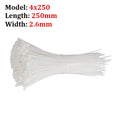 Self-locking plastic nylon cable tie 100 pieces white 5x300 cable tie fastening ring 3x200 industrial cable tie cable tie set