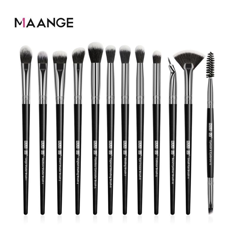 MAANGE Pro 3/5/12 Pcs Makeup Brushes Set Eyeshadow Eyeliner Eyelash Eyebrow Brush Beauty Make up Blending Tools Maquiagem