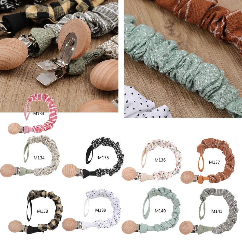 Baby Infant Cotton Pacifier Clip for Newborn Teething Soother Chew Dummy Chains Dropship