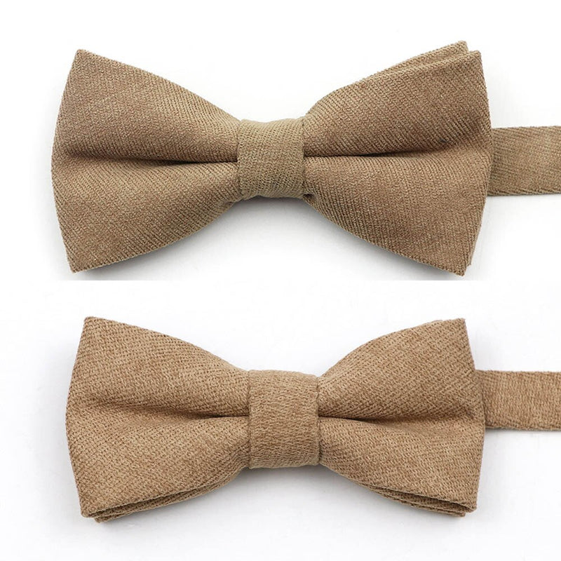 NEW Macarons Solid Color Men Bow Tie Super Soft Suede Classic Shirts Bowtie Bowknot Adult Child Butterfly Cravats For Wedding