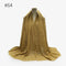 180X95CM Women Classic Muslim Crinkle Hijab Scarf Soft Cotton Head Scarves Turban Shawls Wraps Islamic Headband Femme Musulman