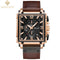 100%Original WISHDOIT Watch for Men&#39;s TOP Brand Waterproof Sports Chronograph Square 2021New Fashion Luxury Leather Wristwatches