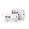 LED Night Lights With Dual USB Port Charger Sensor Light Control Bedroom Wall Lamp Home Emergency Lights EU/US Plug Socket Lamps
