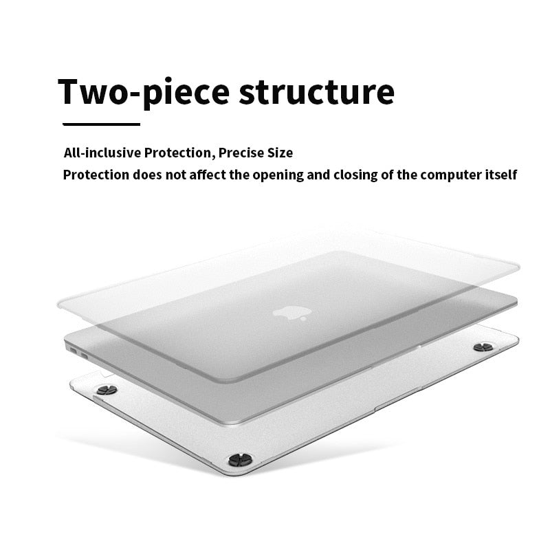 Matte Frosted Case Laptop Case for Apple MacBook 2021 Pro14 A2442 Pro16 A2485 Case For New Air 13 A2337 Pro 13 A2338 Cover Case