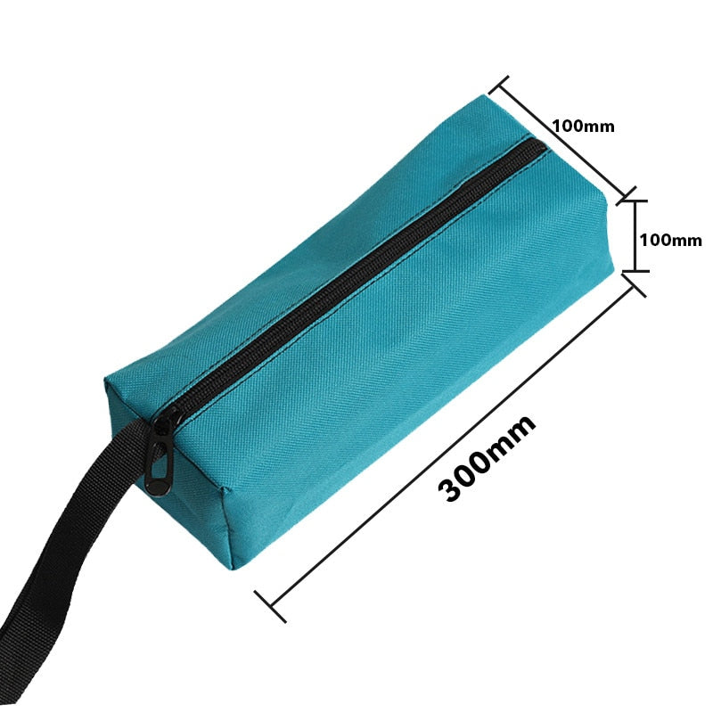 Oxford Canvas Waterproof Storage Hand Tool Bag Screws Nails Drill Bit Metal Parts Fishing Travel Makeup Organizer Pouch Bag Case