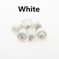 6Pcs 20mm Diameter Round Rocker Switches Black Mini Round Black White Red 2 Pin ON-OFF Rocker Switch KCD1-105