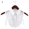 Fashion White Black Lace Fake Collar Blouse Vintage Detachable Shirt False Collar Lapel Blouse Top Women Clothes Accessories