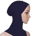 New Fashion Muslim Underscarf Women Veil Hijab Islamic Soft Cotton Solid Color Elastic Comfortable Breathable Casual Turbans