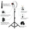 10&quot; 26cm LED Selfie Ring Light Photography Video Light RingLight Phone Stand Tripod Fill Light Dimmable Lamp Trepied Streaming