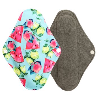 1 Pcs Natural Bamboo Charcoal Sanitary Pads For Normal Reusable Cotton Protection Female Sanitary Napkin