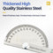180 Degree Protractor Metal Angle Finder Angle Ruler Woodworking Tools Measuring Ruler Angle Meter Stainless Steel Goniometer