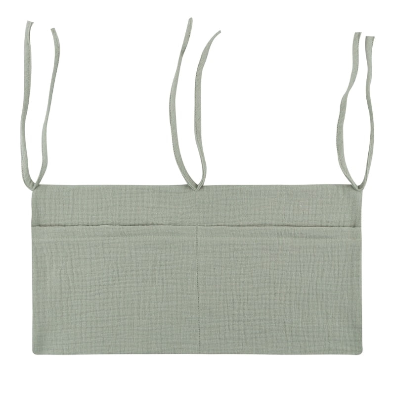 1pc Portable Baby Crib Storage Bag Multifunctional Newborn Bed Headboard Organizer For Kids Baby Bedding Diaper Bag