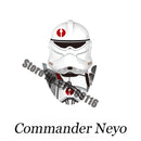 Disney 501st Clone Troopers Building Block Scout Republic Commando Appo Echo Cody Rex Jesse SEV Gree Kashyyyk Action Figures