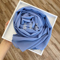 Wome&#39;s Scarves Malaysian Muslim Hijabs Wraps Pearl Chiffon Plain Solid Color Arab Modest Headscarf Rectangle Long Shawl 175x70cm