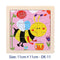 11X11CM Kids Wooden Puzzle Toy Vehicle Animal Jigsaw Cartoon Animal Traffic Tangram Toys Educational Toys Puzzles for Kids Gifts