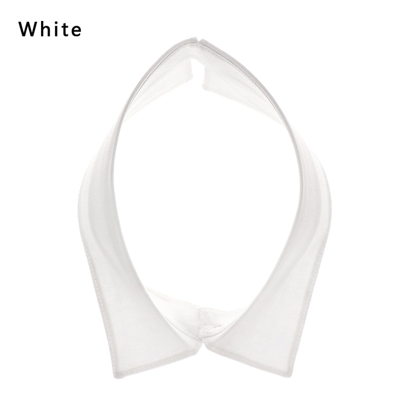 Fashion White Black Lace Fake Collar Blouse Vintage Detachable Shirt False Collar Lapel Blouse Top Women Clothes Accessories