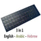 SR Standard Matte 3 in 1 Hebrew 15 Kinds Keyboard Stickers Language-English Arabic Russian Letter Film for PC Laptop Accessories