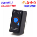 Bluetooth ELM327 V1.5 PIC18F25K80 Chip Car OBD2 Code Reader BT J1850 Power Switch on/off OBDII ELM 327 Diagnostic tool Scanner