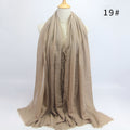 wholesale price 70*180cm women muslim crinkle hijab scarf femme musulman soft cotton headscarf islamic hijab shawls and wraps