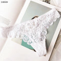 Women Sexy Lace Panties G String Transparent Underwear Hollow Out Panties Mesh Thongs Sex Low Waist Seamless Briefs Lingerie