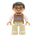 Big Size Action Figures City Princess Policemen Family Building Block Doll Character Accessory Toys Assembly Children Kids Gift