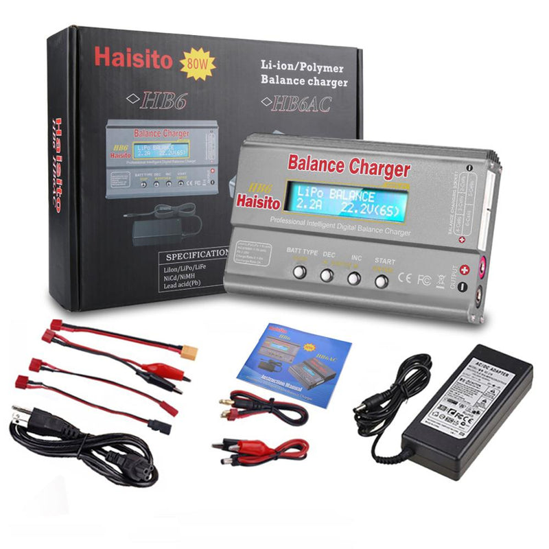HTRC IMAX B6 80W Lipo Charger For NiMh Li-ion Ni-Cd Lipo Battery Charger Balance Discharger+15V 6A Adapter Optional Rc Charger