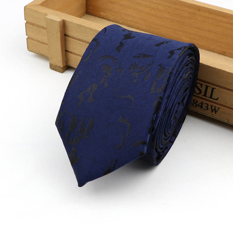 61 Colors Jacquard Striped Plaid Paisley Necktie 6cm Polyester Male Narrow Tie Skinny Tuxedo Suit Shirt Gift For Men Accessory