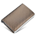 New Men women smart wallet Credit Bank card holder fashion purse Aluminum alloy Business Casual Mini wallet Brand PU Purse