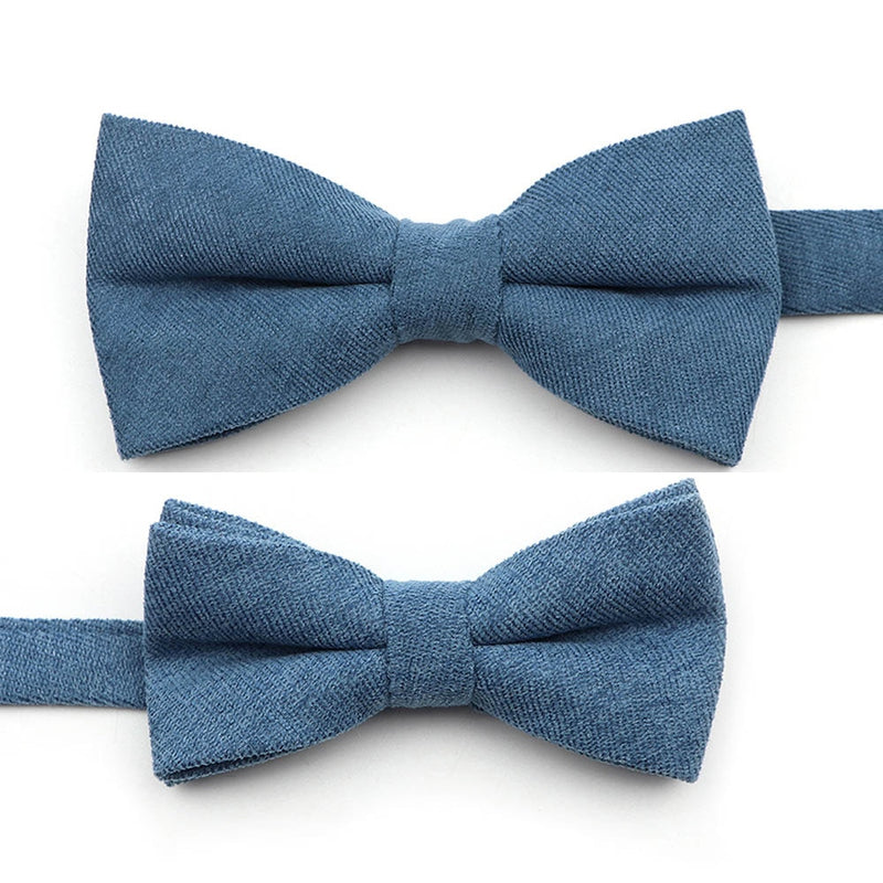 NEW Macarons Solid Color Men Bow Tie Super Soft Suede Classic Shirts Bowtie Bowknot Adult Child Butterfly Cravats For Wedding