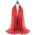 72*175cm Hijab Chiffon 2021 Maxi Big Size Scarf For Muslim Women Headscarf Ladies Headwraps Pashmina Hijab Muslim Fashion Islam