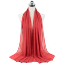 72*175cm Hijab Chiffon 2021 Maxi Big Size Scarf For Muslim Women Headscarf Ladies Headwraps Pashmina Hijab Muslim Fashion Islam