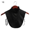 Fashion White Black Lace Fake Collar Blouse Vintage Detachable Shirt False Collar Lapel Blouse Top Women Clothes Accessories