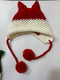 BomHCS Cute Fox Ears Beanie Winter Warm 100% Handmade Knit Hat