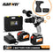 NANWEI 21V 13mm Cordless Drill Industrial Grade Brushless Impact Drill 1/2&quot; Metal Auto-locking Chuck  Ice Drill Fishing
