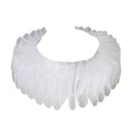 Royal Style Cotton Fake Collar Shawl Wrap Hollow Out Floral Lace Ruffled Trim Necklace Pointed Triangle Lapel Blouse