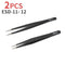 Tweezers For Soldering Professional Eyebrow Tweezers Set Eyelashes Tongs Extension Stickers Soldering Antistatic Repair Tools