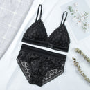 Women Lace Bra Sets Seamless Underwear Backless Vest Sexy Padded Bralette Lingerie Ultrathin Bra &amp; Brief Sets Female Intimates