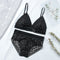 Women Lace Bra Sets Seamless Underwear Backless Vest Sexy Padded Bralette Lingerie Ultrathin Bra &amp; Brief Sets Female Intimates