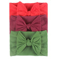 3/4/5/6Pcs/set Cute Bowknot Baby Headband Turban Solid Color Newborn Baby Girls Elastic Hair Bands Soft Nylon Hair Accessories