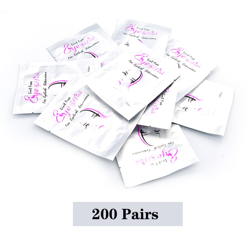 200/400Pairs Hydrogel Patches Eyelash Extension Patch Eyelashes Patch Lash Extension Supplies Under Eye Patches Eye Pads Patch