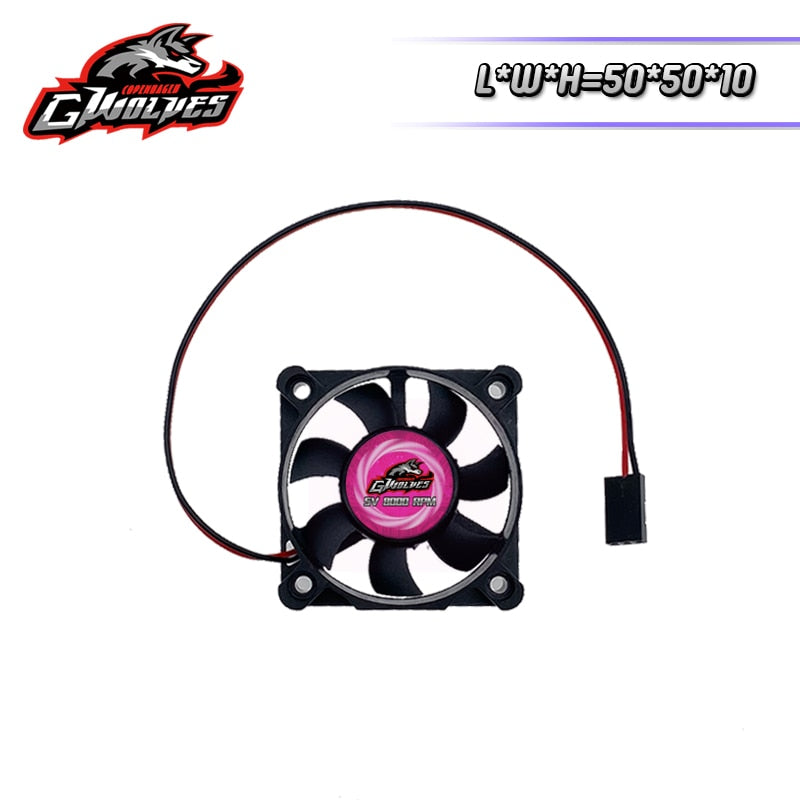 RC fan 25/30/35/40/50mm 8000RPM 5V-7V DC High wind cool Motor ESC fan heat sink 30/60/120/150A ESC 36/42mm motor futaba plug