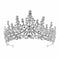 Gorgeous Silver Color Crystal Bridal Jewelry Sets Fashion Tiaras Crown Earrings Choker Necklace Women Wedding Dress Jewelry Set