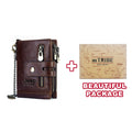 Genuine Leathe Men Wallet RFID Luxury Desig Bifold Short Wallets Male Hasp Vintage Purse Coin Pouch Multi-functional Card Pocket