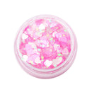 1Pcs Glitter Glam Eye Sparkly Glitter Hair Shimmer Gel Flash Heart Loose Sequins Glitter Eyeshadow Party Face Body Decoration