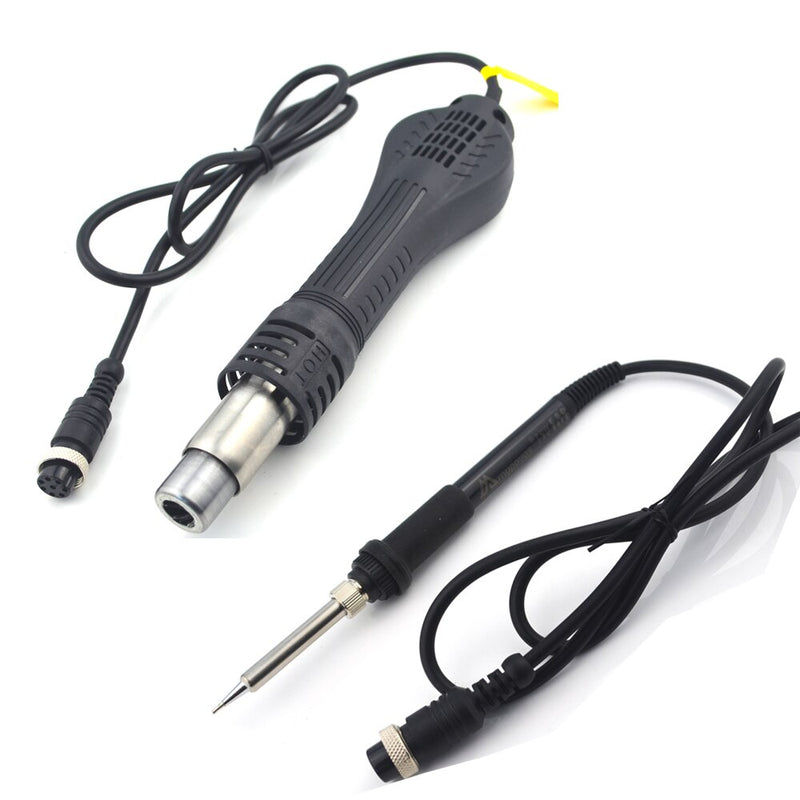 2 IN 1 800W LED Digital Soldering Station Hot Air Gun Rework Station Electric Soldering Iron For Phone PCB IC SMD BGA Welding
