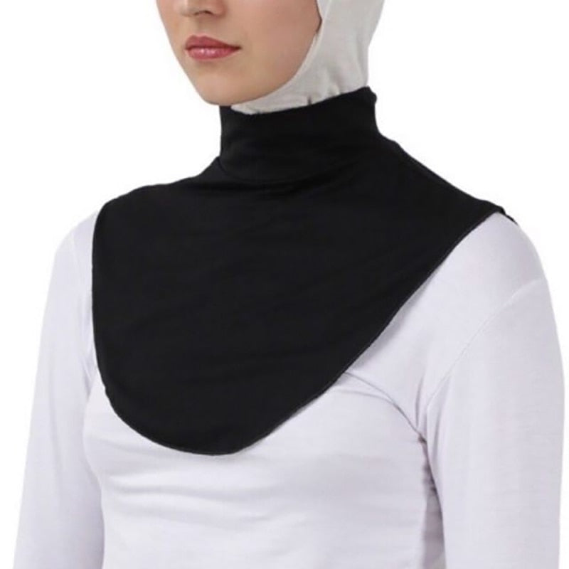 Neck Cover Fake Collar Women Cotton Jersey Hijab Ramadan Muslim Fashion Inner Cap Turban Islam Clothing Modal Turtleneck