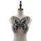 Royal Style Cotton Fake Collar Shawl Wrap Hollow Out Floral Lace Ruffled Trim Necklace Pointed Triangle Lapel Blouse