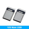 10PCS USB 3.1 Type-C Connector 12 24 Pins Female/Male Socket Receptacle Adapter to Solder Wire &amp; Cable 24 Pins Support PCB Board