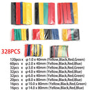 127/164/328/530pcs Heat Shrink Tube Kit Shrinking Assorted Polyolefin Insulation Sleeving Heat Shrink Tubing Wire Cable 2:1
