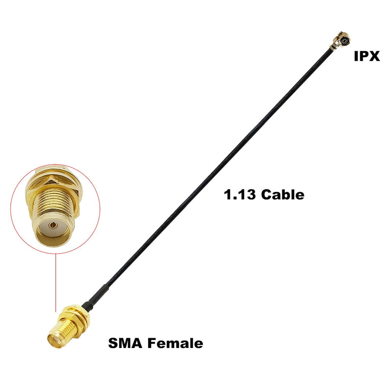 ALLiSHOP sma pigtail Jumper RP SMA female to U.FL IPX RG178 1.13 cable sockets jack connectors adapter for Wifi router GPS AP